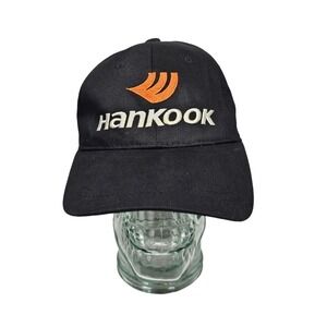 Hankook Tires Baseball Black Cap Racing Embroidered‎ Adjustable Hat